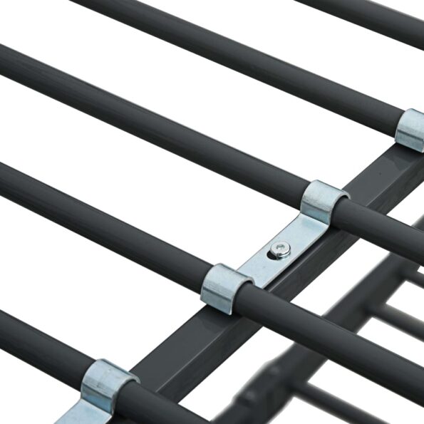 vidaXL Rám poschodovej postele čierny kovový 140x200/90x200 cm – Obrázok 5