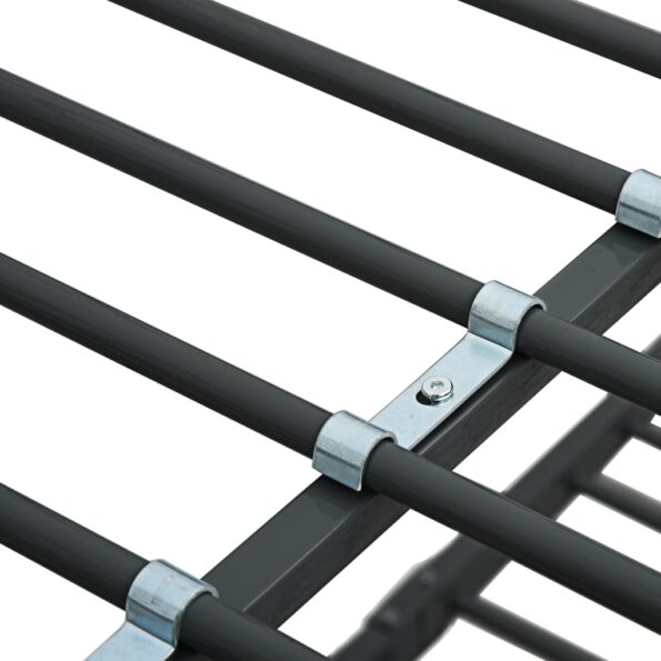 vidaXL Poschodová posteľ čierna kovová 90x200 cm – Obrázok 5