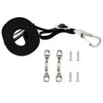 vidaXL Popruhy na striešku Bimini 2 ks, látka a nehrdzavejúca oceľ – Obrázok 2