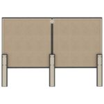 vidaXL Čelo postele tmavosivé 180x200 cm látkové – Obrázok 5