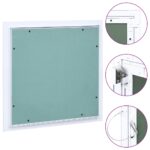 vidaXL Prístupový panel s hliníkovým rámom a sadrokartónom 300x300 mm