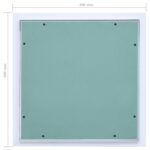 vidaXL Prístupový panel s hliníkovým rámom a sadrokartónom 300x300 mm – Obrázok 8