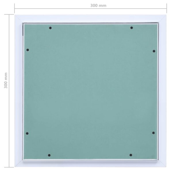 vidaXL Prístupový panel s hliníkovým rámom a sadrokartónom 300x300 mm – Obrázok 8