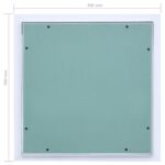 vidaXL Prístupový panel s hliníkovým rámom a sadrokartónom 300x300 mm – Obrázok 9