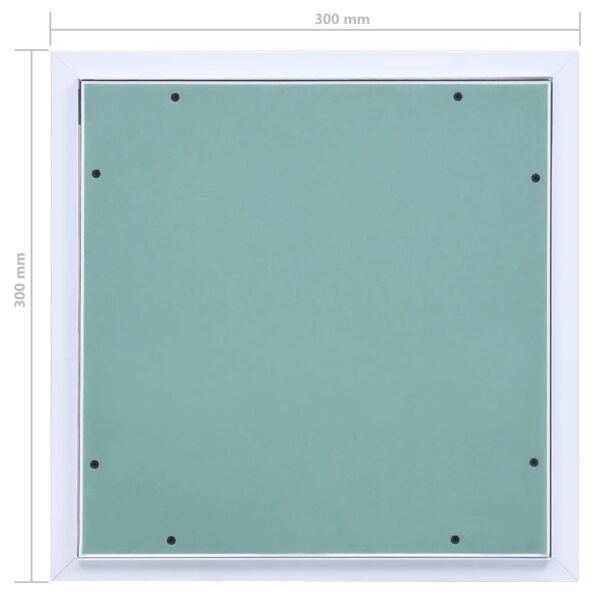 vidaXL Prístupový panel s hliníkovým rámom a sadrokartónom 300x300 mm – Obrázok 9