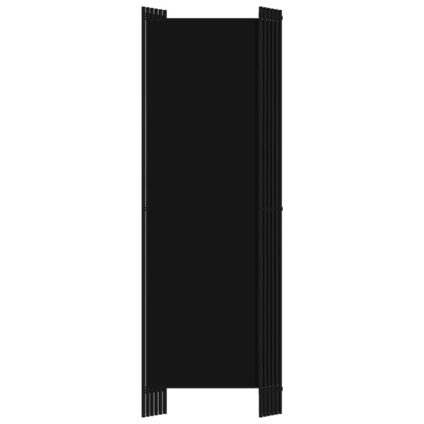 vidaXL 6-panelový paraván čierny 300x180 cm – Obrázok 4