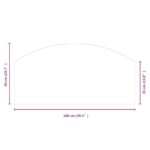 vidaXL Krbová sklenená doska 100x50 cm – Obrázok 8