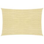 vidaXL Tieniaca plachta 160 g/m², béžová 5x7 m, HDPE