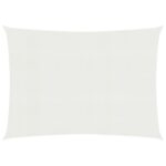 vidaXL Tieniaca plachta 160 g/m², biela 3x4 m, HDPE