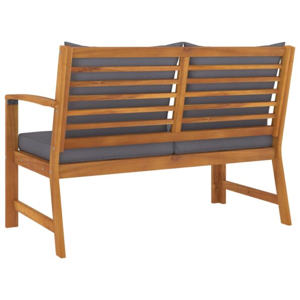 VXL8720286113585_g_en_hd_3.jpg vidaXL Záhradná lavička s tmavosivými vankúšmi 114,5 cm akáciový masív – Obrázok 4