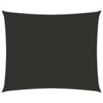 vidaXL Tieniaca plachta, oxford, obdĺžniková 3x4 m, antracitová
