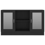 vidaXL Vitrína, čierna 120x30,5x70 cm, kompozitné drevo – Obrázok 6