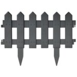 vidaXL Obruba trávnika 25 ks, antracitová 10 m, PP – Obrázok 4