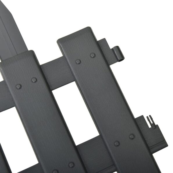 vidaXL Obruba trávnika 25 ks, antracitová 10 m, PP – Obrázok 5