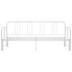 vidaXL Rám rozkladacej pohovky biely kovový 90x200 cm – Obrázok 5