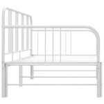 vidaXL Rám rozkladacej pohovky biely kovový 90x200 cm – Obrázok 6