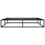 vidaXL Posteľný rám, čierny, kov 180x200 cm – Obrázok 4