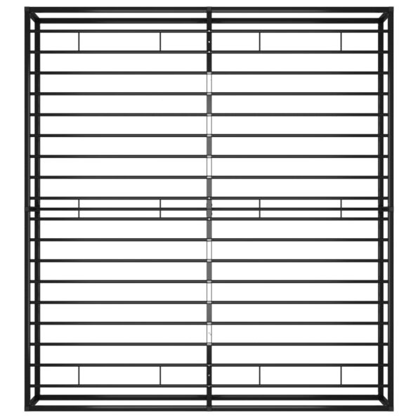 vidaXL Posteľný rám, čierny, kov 180x200 cm – Obrázok 6