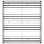 vidaXL Posteľný rám, čierny, kov 200x200 cm – Obrázok 6