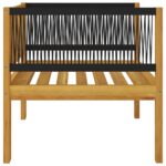 vidaXL 7-dielna záhradná sedacia súprava+podložky, krémová, akácia – Obrázok 10