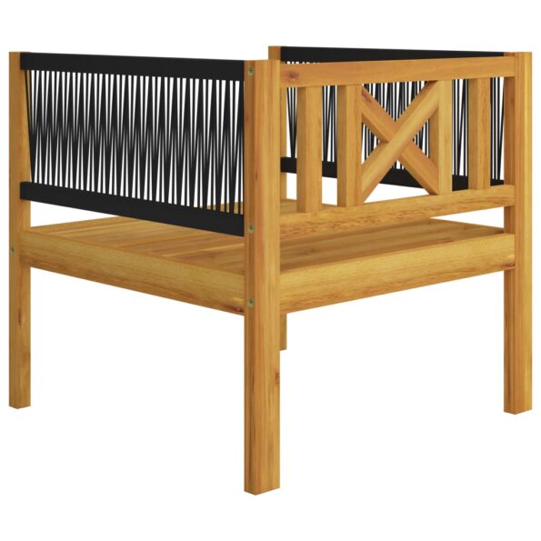 vidaXL 7-dielna záhradná sedacia súprava+podložky, krémová, akácia – Obrázok 11