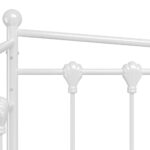 vidaXL Rám rozkladacej pohovky biely kovový 90x200 cm – Obrázok 12