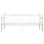 vidaXL Rám rozkladacej pohovky biely kovový 90x200 cm – Obrázok 7