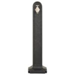 vidaXL Záhradný stĺpik na vodu s kohútikom antracitový vzhľad kameňa – Obrázok 3