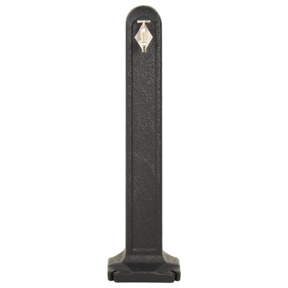 vidaXL Záhradný stĺpik na vodu s kohútikom antracitový vzhľad kameňa – Obrázok 3