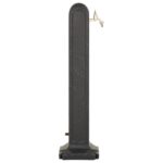 vidaXL Záhradný stĺpik na vodu s kohútikom antracitový vzhľad kameňa – Obrázok 4