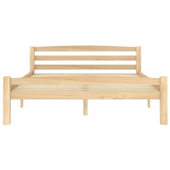 vidaXL Posteľný rám, borovicový masív 120x200 cm – Obrázok 4