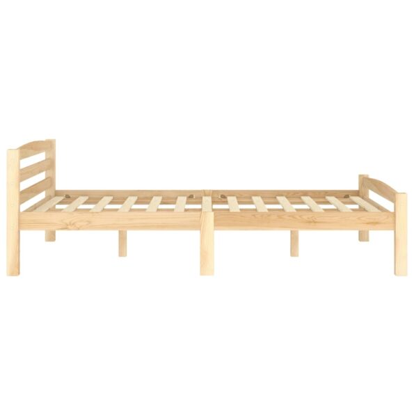 vidaXL Posteľný rám, borovicový masív 120x200 cm – Obrázok 5