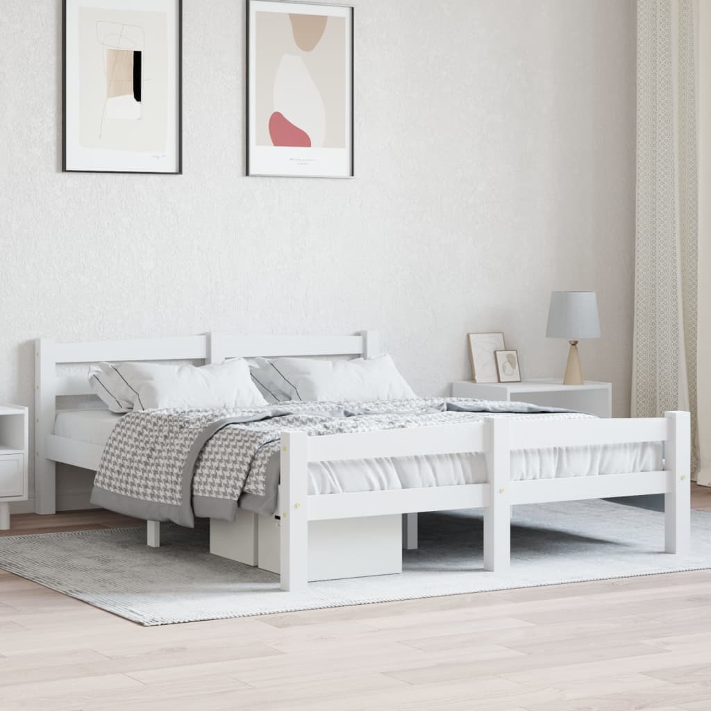 VXL8720286327388_m_en_hd_1.jpg vidaXL Posteľný rám, biely, borovicový masív 140x200 cm – Obrázok 1