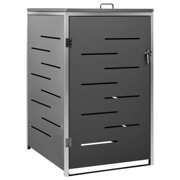VXL8720286334898_a_en_hd_1.jpg vidaXL Ohrada na 1 odpadkový kôš 69x77,5x115 cm nehrdzavejúca oceľ – Obrázok 2