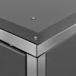vidaXL Ohrada na 1 odpadkový kôš 69x77,5x115 cm nehrdzavejúca oceľ – Obrázok 4