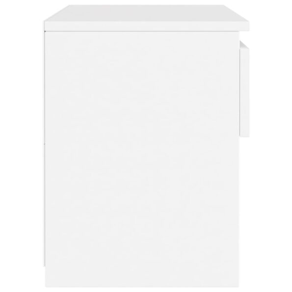 vidaXL Nočný stolík biely 40x30x39 cm drevotrieska – Obrázok 5