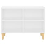 vidaXL TV stolík nohy z masívneho dreva biely 69,5x30x50 cm – Obrázok 4