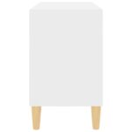 vidaXL TV stolík nohy z masívneho dreva biely 69,5x30x50 cm – Obrázok 5