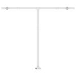 vidaXL Samostatne stojaca automatická markíza 400x300 cm modro-biela – Obrázok 11