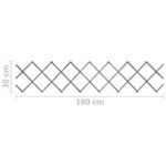 vidaXL Mriežkový plot 5 ks sivý jedľové drevo 180x30 cm – Obrázok 7