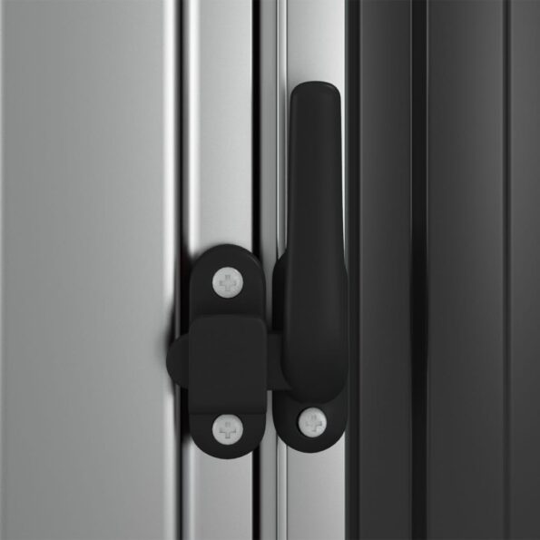 vidaXL Záhradná kôlňa, antracitová 180,5x97x209,5 cm, pozinkovaná oceľ – Obrázok 6