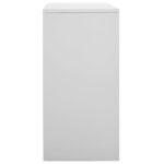 vidaXL Uzamykacia skriňa bledosivá 90x45x92,5 cm oceľová – Obrázok 4