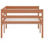 vidaXL Posteľný rám medovo-hnedý borovicový masív 90x200 cm – Obrázok 5