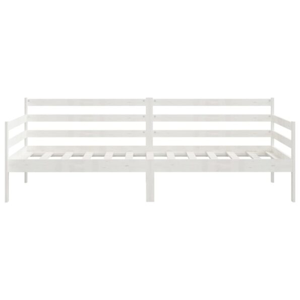vidaXL Denná posteľ biela borovicový masív 90x200 cm – Obrázok 6