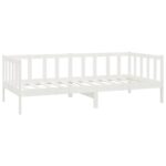 vidaXL Denná posteľ biela borovicový masív 90x200 cm – Obrázok 5