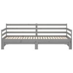 vidaXL Rozkladacia denná posteľ sivá borovicový masív 2x(90x200) cm – Obrázok 7