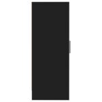 vidaXL Skrinka na topánky čierna 32x35x92 cm drevotrieska – Obrázok 8