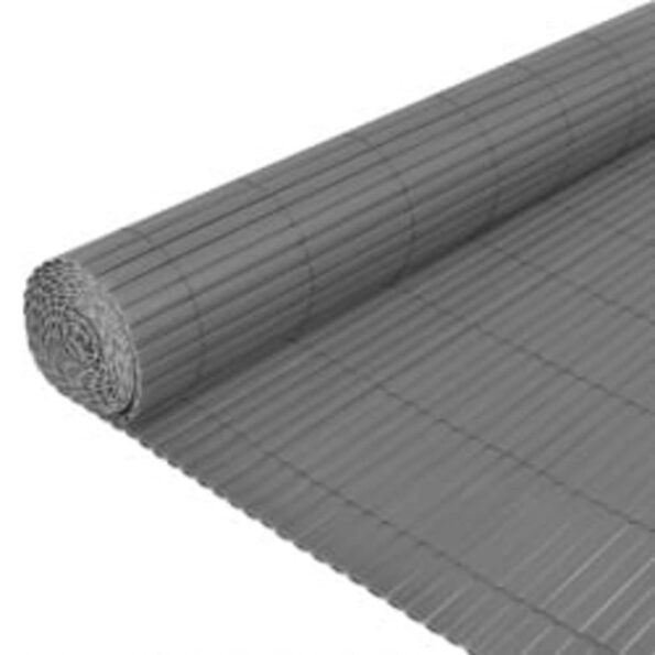 vidaXL Obojstranný záhradný plot 110x300 cm sivý – Obrázok 3