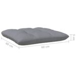 vidaXL 2-miestna záhradná pohovka a sivé podložky borovicové drevo – Obrázok 8