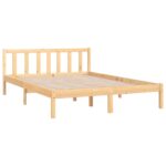 vidaXL Posteľný rám, borovicový masív 150x200 cm, 5FT King – Obrázok 3
